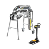 AMA AMA-7070 Roller Pipe Rotator 110V Mounted on Pipe Stand A c/w Wireless Foot Pedal