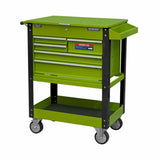 Sealey Heavy-Duty Mobile Tool & Parts Trolley with 5 Drawers & Lockable Top in Red or Green