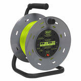 Sealey BCR153TG, BCR25G, BCR50G Cable Reels With Thermal Trip 4 x 230V