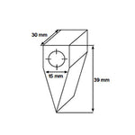Bymat 1025AD Replacement 30 Degree Anode Drilled Horizontally