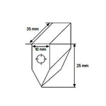 Bymat 1026AK Replacement Anode 60 Degree Drilled Horizontally