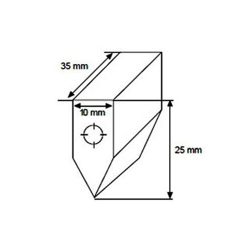 Bymat 1026AK Replacement Anode 60 Degree Drilled Horizontally