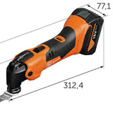 Fein 71293861240 Cordless MULTIMASTER AMM 500 Plus Top 4 AH AS
