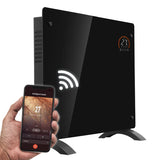 Sealey DH135 Baridi, Electric Glass Panel Heater, 1000W, Wi-Fi Enabled, Black