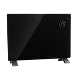 Sealey DH137 Baridi Electric Glass Panel Heater, 1500W, Thermostat Controlled 24Hr 7 Day Timer, Wi-Fi Enabled, Remote Control, Black