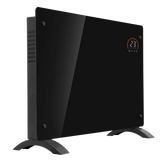 Sealey DH139 Baridi Electric Glass Panel Heater, 2000W, Thermostat Controlled Radiator with 24Hr 7 Day Timer, Wi-Fi Enabled, Remote Control, Black