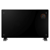 Sealey DH139 Baridi Electric Glass Panel Heater, 2000W, Thermostat Controlled Radiator with 24Hr 7 Day Timer, Wi-Fi Enabled, Remote Control, Black