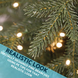 Sealey Pre-Lit Hinged Christmas Tree with Warm White LED Lights