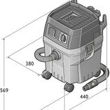 Fein 92036211240 Dustex 35 L Wet / Dry Dust Extractor Anti Static 110V