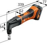 Fein 71321162000 ABLK 18 1.6 E AS Set Cordless Nibbler 1.6mm