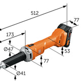 Fein 71230561000 AGSZ 18-280 LBL AS Cordless Die Grinder