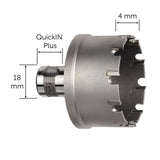 Fein Carbide Hole Saw for Pipes with QuickIN PLUS Holder