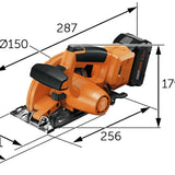 Fein 99100001560 Cordless Hand-Held Circular Saw F-IRON Cut 57 AS (in a box)