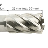 Fein HSS Special 25 Core Bit with 3/4in Weldon Fitting
