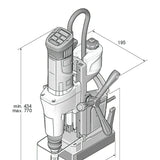 Fein 72704361241 KBM 65 U Metal Core Drilling Unit 65mm 110V