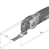Fein 72296863241 MULTIMASTER MM 700 Max Oscillating Multi-tool 110V