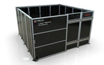 THEO KY-LENC-4040S20 4m x 4m Kyrus Laser Welding Enclosure with 2m Sliding Door