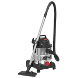 Sealey PC200SD 20L Wet & Dry Industrial Vacuum Cleaner 1250W Stainless Drum