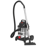 Sealey PC200SD 20L Wet & Dry Industrial Vacuum Cleaner 1250W Stainless Drum