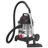 Sealey PC200SD 20L Wet & Dry Industrial Vacuum Cleaner 1250W Stainless Drum