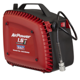 Sealey SAC15WM Wall Mounting Oil Free Air Compressor 1.5hp with 7m Retractable Hose Reel 230V