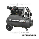 Sealey Premier Belt Drive Air Compressors with Front Control Panel 230V/16A