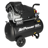 Sealey SAC5030VA 50L V-Twin Direct Drive Air Compressor 3hp