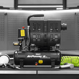 Sealey SAC6000S 6L Oil Free Low Noise Direct Drive Air Compressor 1hp