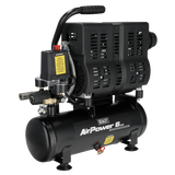 Sealey SAC6000S 6L Oil Free Low Noise Direct Drive Air Compressor 1hp