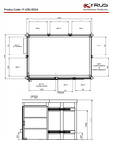 THEO KY-LENC-001A  3m x 2m Class 4 Laser Enclosure c/w 1.3m Sliding Door