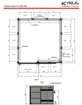 THEO KY-LENC-002 3m x 3m Class 4 Laser Enclosure c/w 1.2m Hinge Door