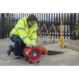 Sealey VEN200 Portable Ventilator with 5m Ducting 200mm