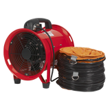 Sealey VEN200 Portable Ventilator with 5m Ducting 200mm