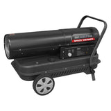 Sealey AB1758 Space Warmer Kerosene/Diesel Heater with Wheels 175,000Btu/hr
