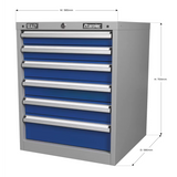 Sealey API5656 Premier Industrial Cabinet 6 Drawer