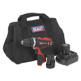 Sealey CP1201KIT SV12 Series 10mm Cordless Combi Drill Kit 12V 2Ah - 2 Batteries