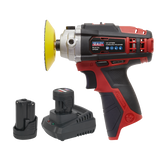 Sealey CP1205KIT SV12 Series 71mm Cordless Polisher Kit 12V 2Ah - 2 Batteries