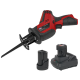 Sealey CP1208KIT SV12 Series Cordless Reciprocating Saw Kit 12V 2Ah - 2 Batteries