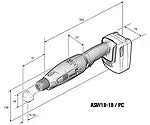 Fein 71127060000 ASW 18-18 PC Precision Cordless Screwdriver Baton Offset Design 18 Nm