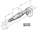 Fein 71126260000 ASW 18-30 PC Precision Cordless Screwdriver Baton Offset Design 30 Nm