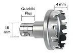 Fein Carbide Hole Saw with QuickIN PLUS Holder