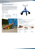 DWT-RG350247 Pipe Cart 450kg Capacity 300mm,6mtr Length
