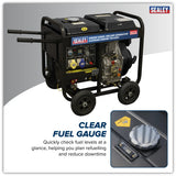Sealey DG5000W Diesel Welder Generator 5000W 4-Stroke Engine 110/230V