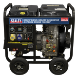 Sealey DG5000W Diesel Welder Generator 5000W 4-Stroke Engine 110/230V