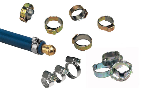 GCE Various Hose Clips DIN 3017 W2/Pliers for Hose Clips