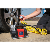 Sealey MAC07 Tyre Inflator/Mini Air Compressor 12V Heavy-Duty MAC07