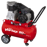 Sealey SAC1503B 50L Belt Drive Air Compressor with Cast Cylinders & Wheels 3.5hp
