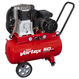 Sealey SAC1503B 50L Belt Drive Air Compressor with Cast Cylinders & Wheels 3.5hp