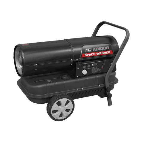 Sealey AB1008 Space Warmer Kerosene/Diesel Heater with Wheels 100,000Btu/hr