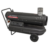 Sealey AB1600 Space Warmer Indirect Kerosene/Diesel Heater with Wheels 68,000Btu/hr